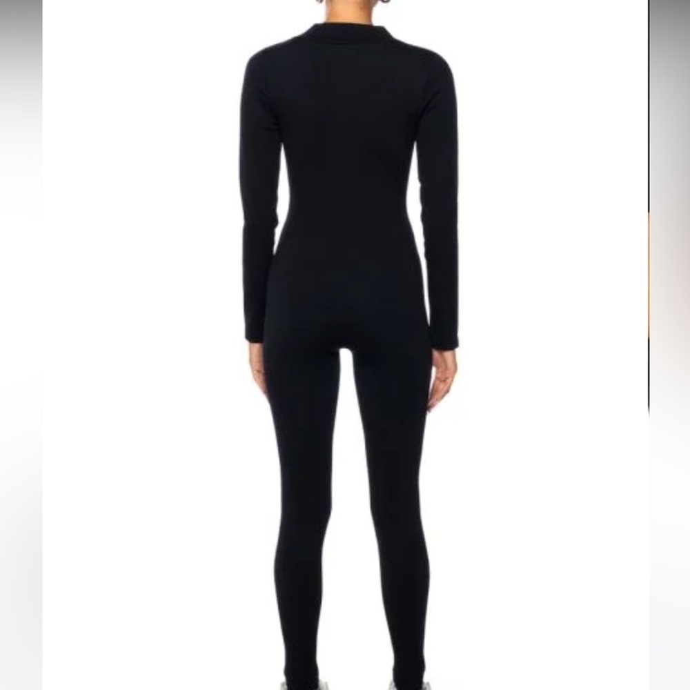 Long sleeve Full black catsuit / jumpsuit